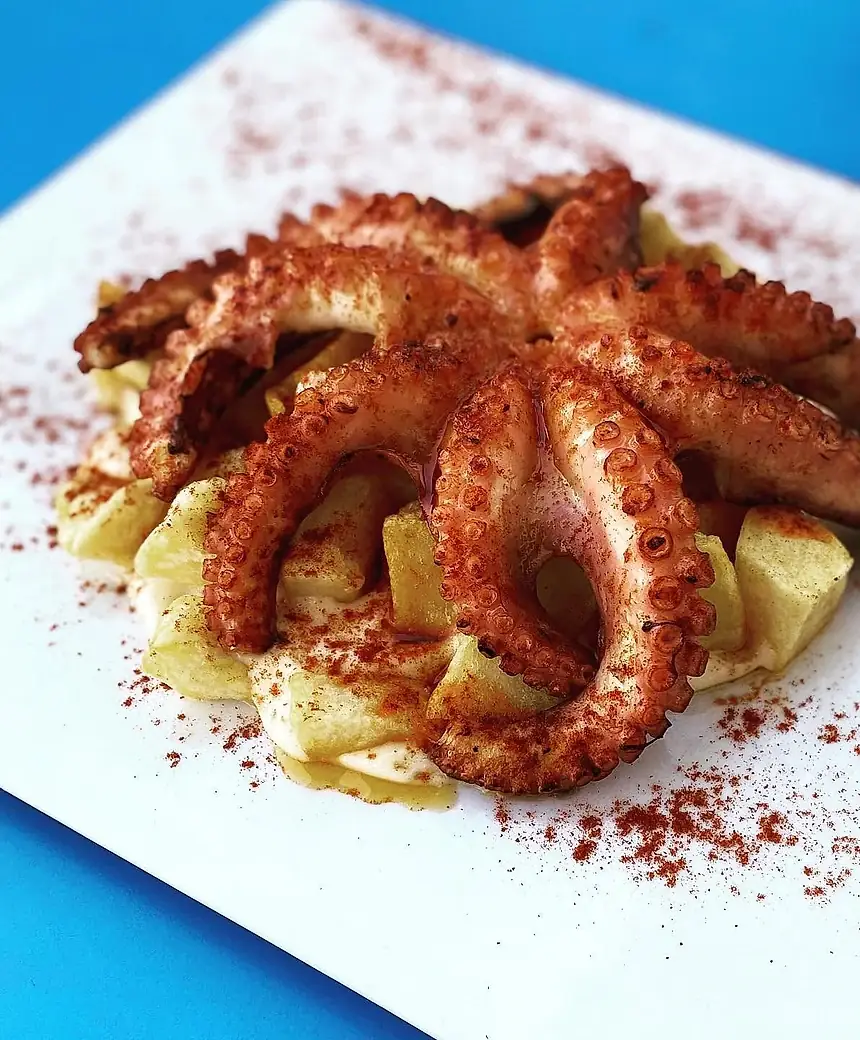 Plato de pulpo de El Galeón